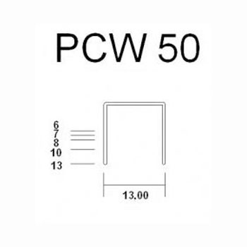 Desenho técnico do grampo PCW 50